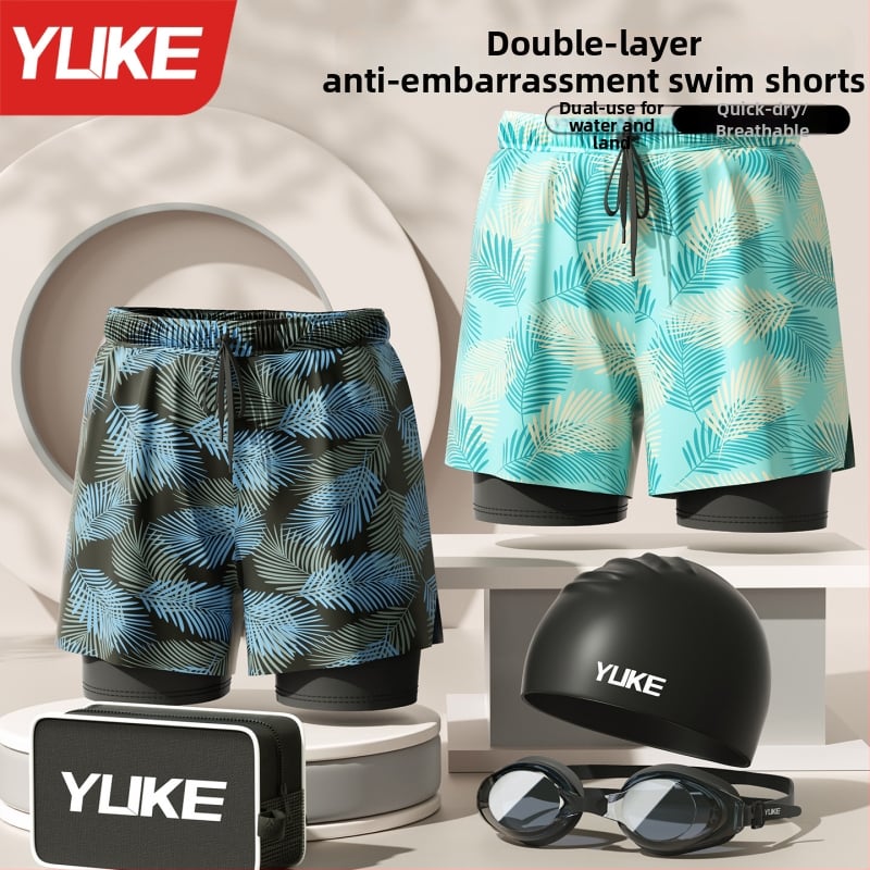 Yuke mužské plavky na plávanie, polyesterová tkanina (96%), polyesterová podšívka (96%), pre dospelých mužov – plávanie a vodné športy