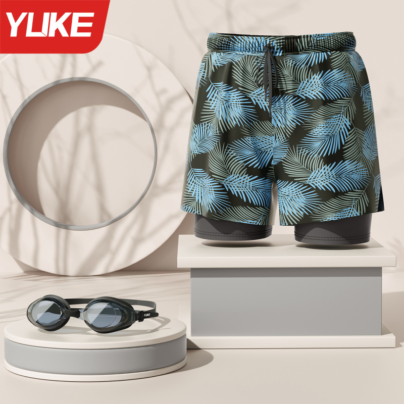 Yuke mužské plavky na plávanie, polyesterová tkanina (96%), polyesterová podšívka (96%), pre dospelých mužov – plávanie a vodné športy