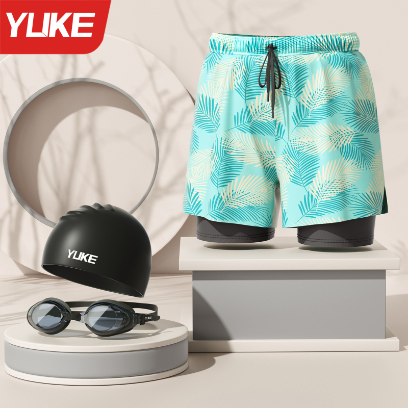 Yuke mužské plavky na plávanie, polyesterová tkanina (96%), polyesterová podšívka (96%), pre dospelých mužov – plávanie a vodné športy