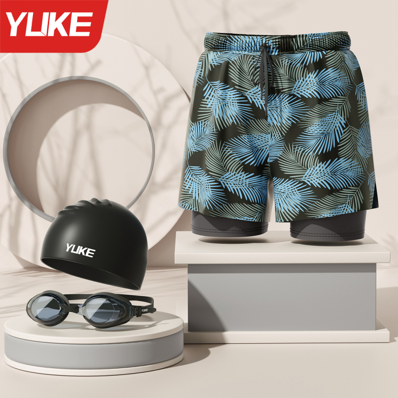 Yuke mužské plavky na plávanie, polyesterová tkanina (96%), polyesterová podšívka (96%), pre dospelých mužov – plávanie a vodné športy