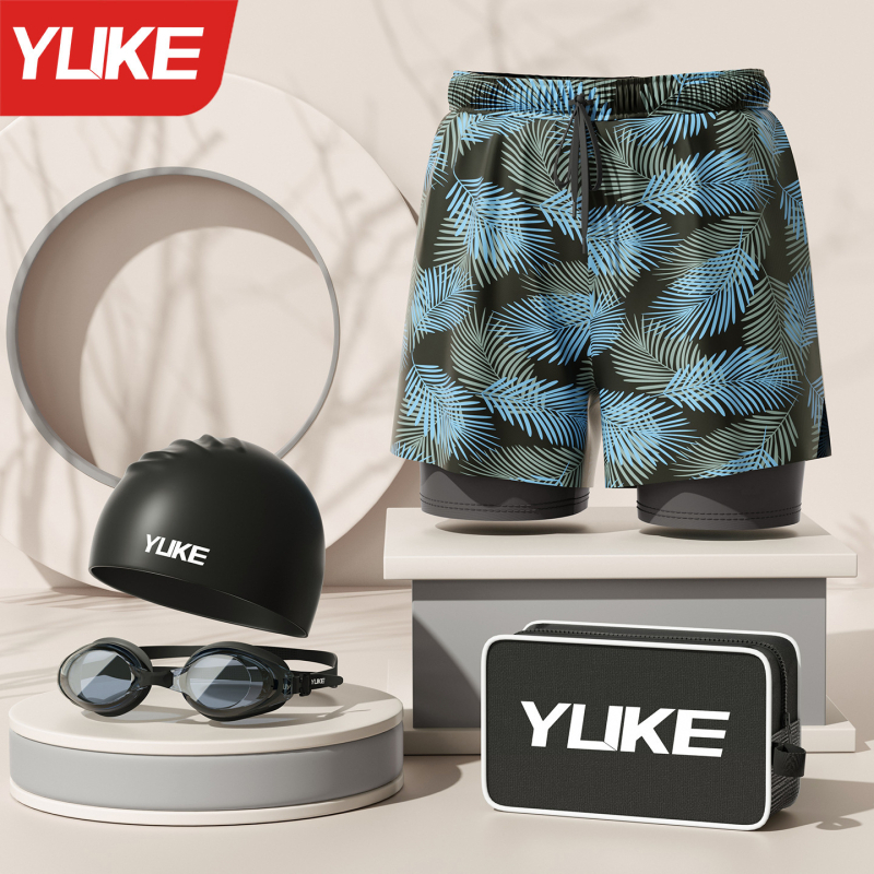 Yuke mužské plavky na plávanie, polyesterová tkanina (96%), polyesterová podšívka (96%), pre dospelých mužov – plávanie a vodné športy
