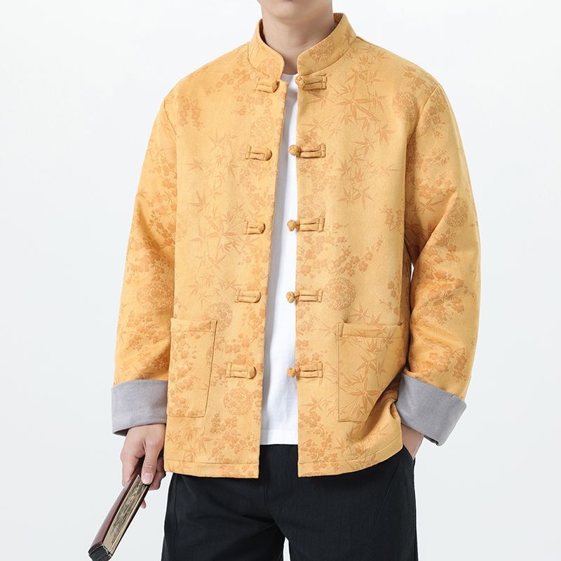 Zhongshan oblek s ozdobou – čínske štýlové sako, látka Xiangyunsha, vlákna z králičej srsti, bez vrások, jar 2025