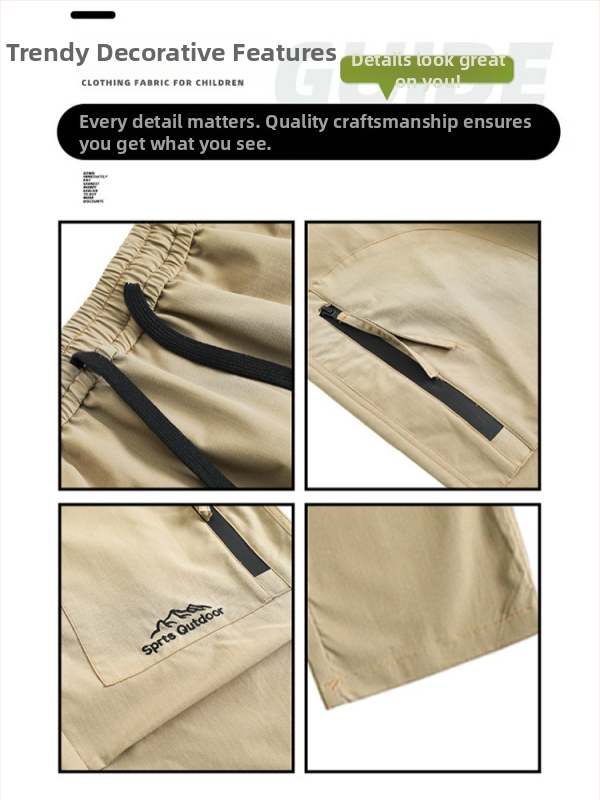 Pantaloni de exterior în stil militar pentru bărbați – căptuțiți cu fleece, croială dreaptă, talie medie, șnur de închidere