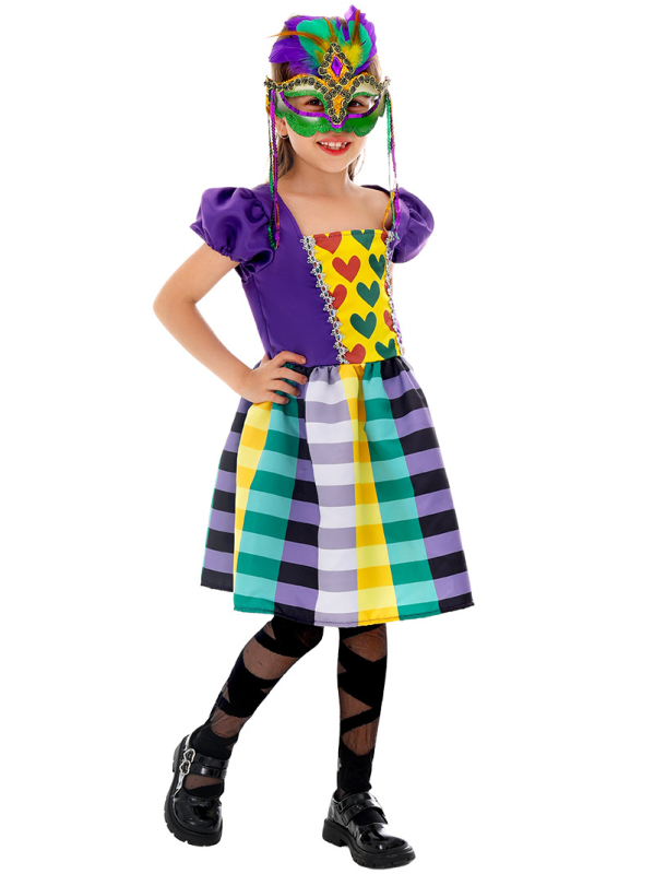 Dječji cosplay kostim u etničkom stilu za scenske nastupe u igrama i animeu, Ju di, poliester tkanina, 95% poliester, za djecu do 17 godina