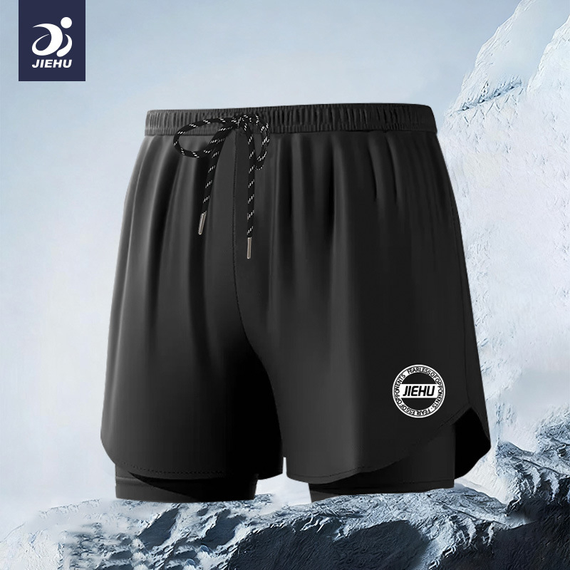 Pánske plavky Jiehu, jednofarebný polyesterový materiál (85% polyester), podšívka 100% polyester, pre dospelých