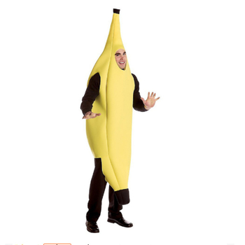 Costum sexy de banană pentru Halloween cosplay (Unisex, țesătură mesh și spandex, lansare primăvara 2022)