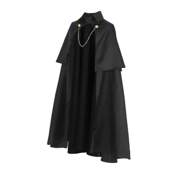 Unisex gotijska mantija za cosplay, poliester s podstavom od polietilenskih vlakana, za odrasle, pozorišna upotreba