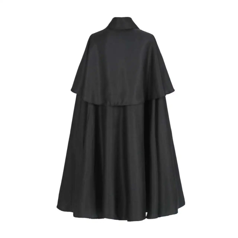 Unisex gotijska mantija za cosplay, poliester s podstavom od polietilenskih vlakana, za odrasle, pozorišna upotreba