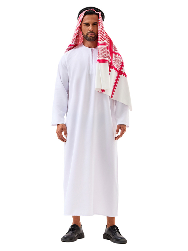 Arabský štýl kostýmovej robu pre unisex cosplay – polyester, obsah polyesteru 70–80%, značka Yixiaoyi, jar 2025