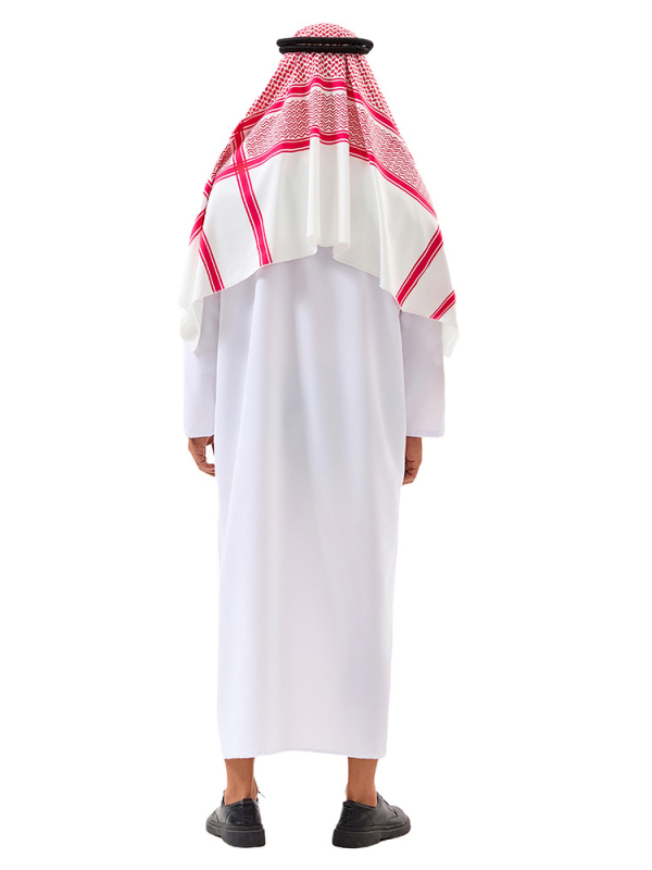 Arabský štýl kostýmovej robu pre unisex cosplay – polyester, obsah polyesteru 70–80%, značka Yixiaoyi, jar 2025
