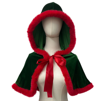 Ženský vianočný plášť na cosplay – etnický kmeňový štýl, polyester, model 77018, jeseň 2025