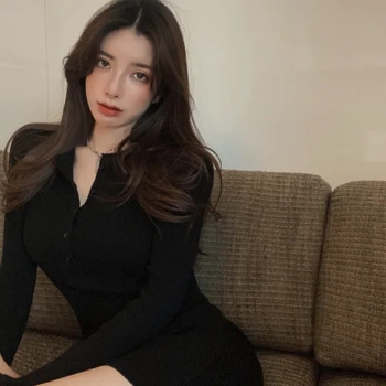 Šaty z polyesteru, jednofarebné, V výstrih, dlhé rukávy, elastický pás