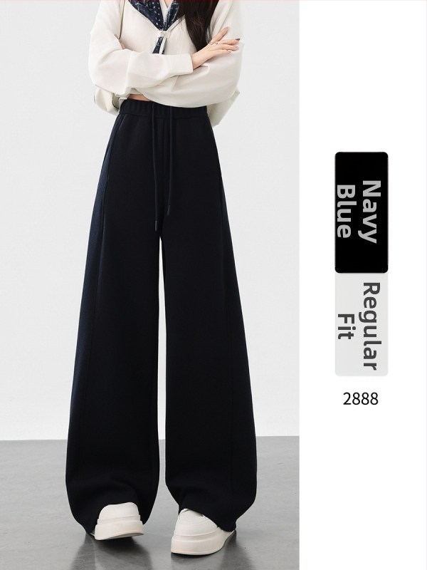 Široké nohavice z vlnenej zmesi s textúrou Mulberry Silk, vysoký pás, hrubšie, jeseň 2025