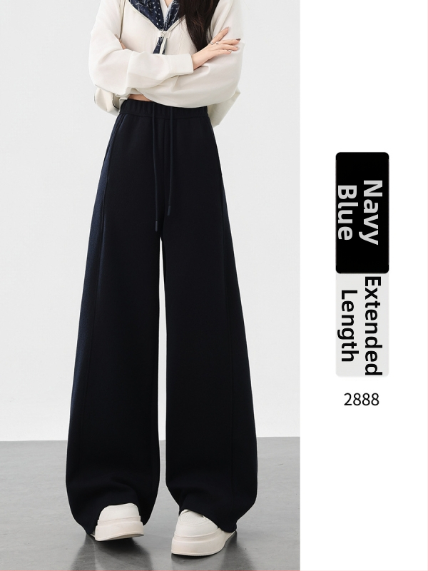 Široké nohavice z vlnenej zmesi s textúrou Mulberry Silk, vysoký pás, hrubšie, jeseň 2025