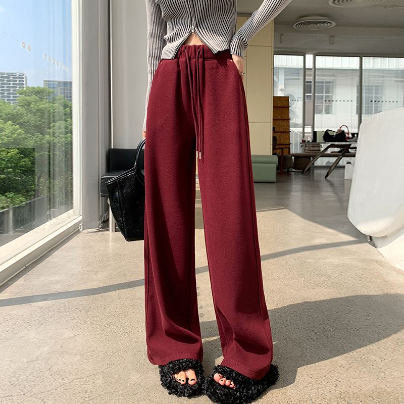 Norika Chenille široké nohavice s vysokým pásom, ozdobené korálkami, casual, zmes polyesteru a elastanu