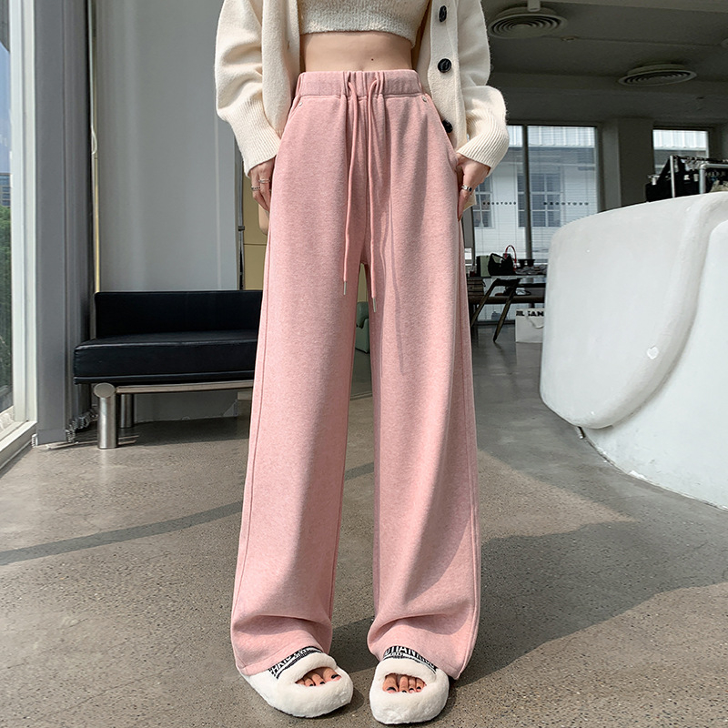 Norika Chenille široké nohavice s vysokým pásom, ozdobené korálkami, casual, zmes polyesteru a elastanu