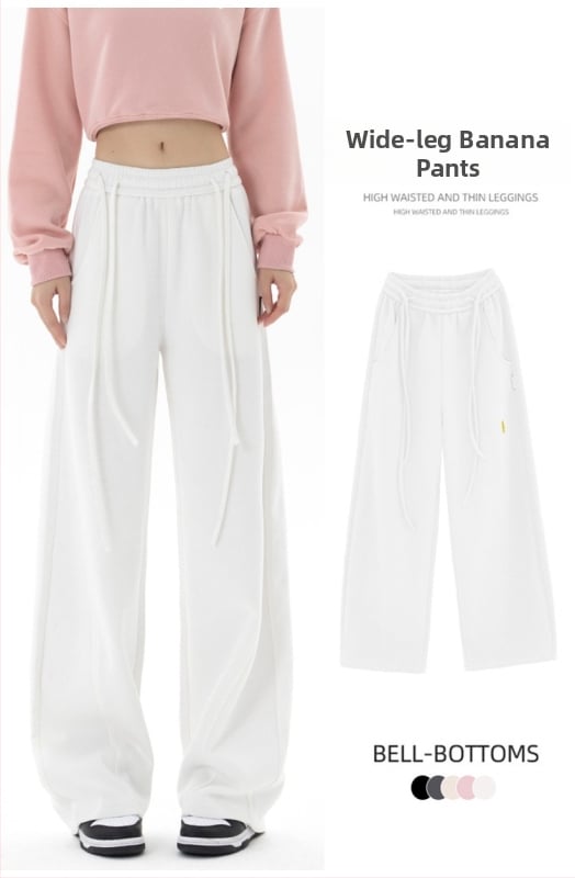 Dámske nohavice s voľným strihom, vysoký pás, fleecovou podšívkou, bavlno-polyesterové tkaniny, jeseň-zima 2025