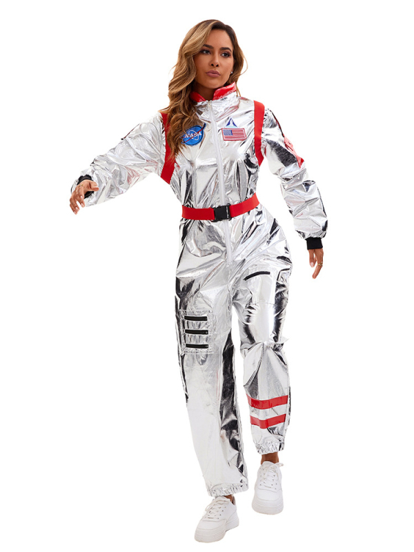 Kozmický oblek pilota-kozmonauta, unisex – polyester 70–80%, letné vydanie 2025, pre vek 18–24 rokov, hry/animácie