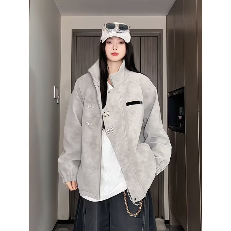 PU kožená bunda pre mužov — Slim Fit, Turn-down Collar, Wrinkle-free, Ribbed Hem, Casual Outerwear