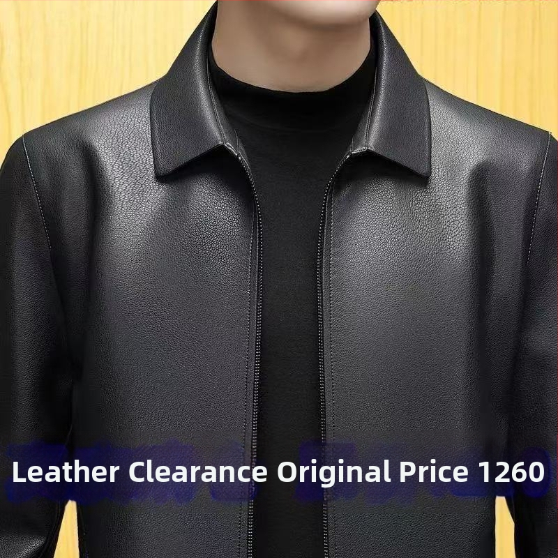 PU kožená bunda, ľahký obchodný štýl, priliehavý strih, golier s reverom, jar 2024