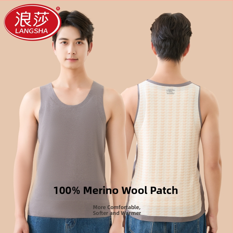 Termálna vesta pre mužov s vlastným zohrievaním – základný vrstva, polyesterová tkanina, okrúhly výstrih, pulórový štýl