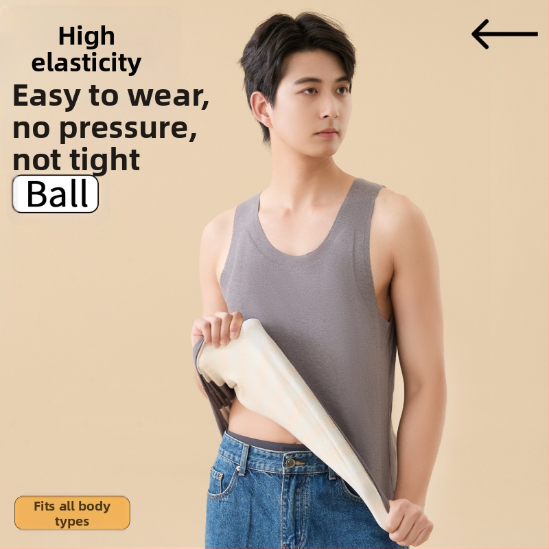 Vīriešu termiskā veste ar pašsildīšanu – pamata slānis, poliestera audums, apaļš kakls, pulovera stils