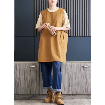 Zástera bez rukávov, 100% bavlna, japonský štýl, odolný voči špine