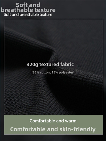 Tričko s dlhými rukávmi z bavlneného zmesi, okrúhly výstrih, 320 g, celosezónne