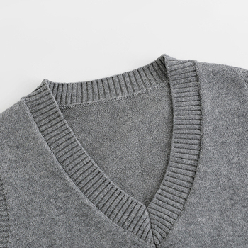 Detské bezrukávové pletené vesti, tenká bavlnená pletenina, pulóver s okrúhlym výstrihom, jednofarebná, pre deti 3–8 rokov (100–140 cm)