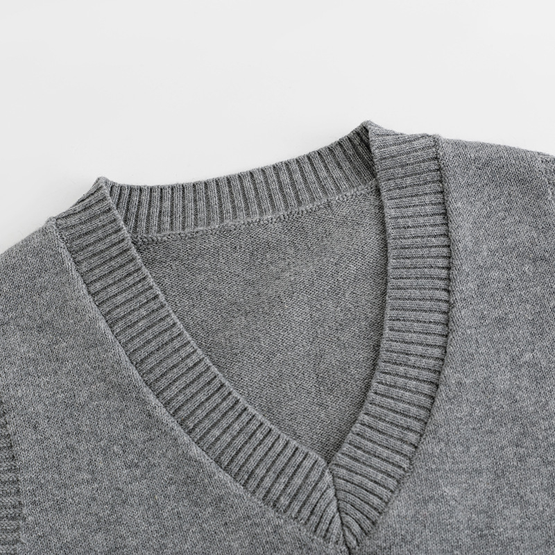 Detské bezrukávové pletené vesti, tenká bavlnená pletenina, pulóver s okrúhlym výstrihom, jednofarebná, pre deti 3–8 rokov (100–140 cm)