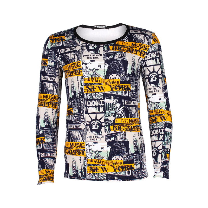 Pánske spodné tričko z polyesteru s fleecovou podšívkou, okrúhly výstrih, dlhé rukávy, strednej hmotnosti 161-180 g/m2