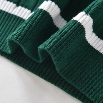 Gyerekeknek szánt V-nyakú kötött pulóver, koreai stílus, minták: rajzfilmek és betűk, 3–8 éveseknek, téli szezon