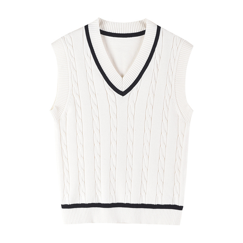 Gyerekeknek szánt V-nyakú kötött pulóver, koreai stílus, minták: rajzfilmek és betűk, 3–8 éveseknek, téli szezon