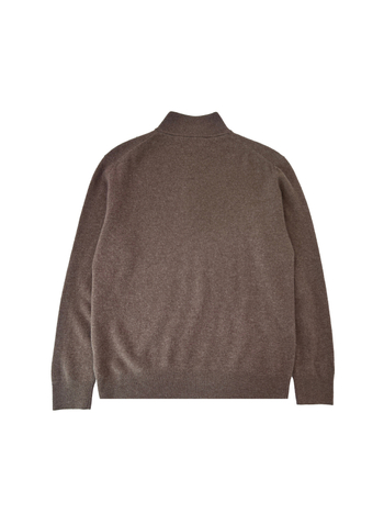 Pánsky vlnený kardigán s polovičným vysokým golierom, priliehavý strih, stredná dĺžka 65-80 cm, priadza strednej hrúbky, FABRIC Fansi, FL38RW09