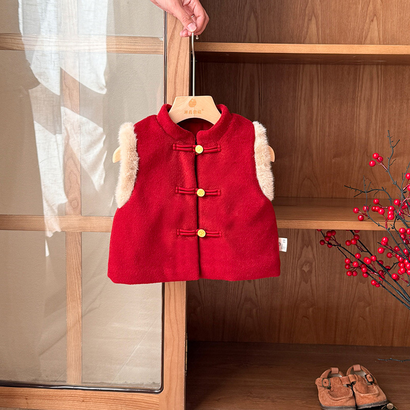 Zimný trojčlenný set pre chlapca, čínske štýl, hrubá látka, dlhé rukávy, bez kapucne