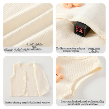 Novorodenecká bavlnená pletená vesta, unisex, bez kapucne, zapínanie na jeden rad gombov, pre vek 0-12 mesiacov