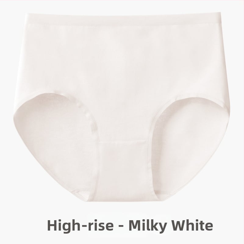 Дамски безшевни памучни бикини – 60 нишки дълговлакнест памук, антибактериални, средна талия