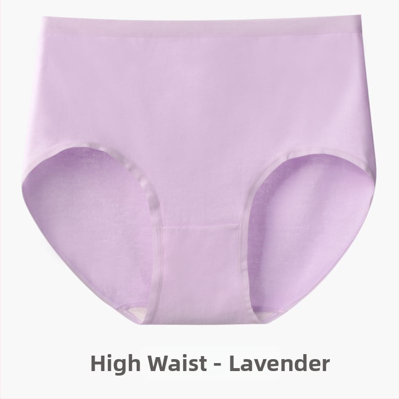 Дамски безшевни памучни бикини – 60 нишки дълговлакнест памук, антибактериални, средна талия