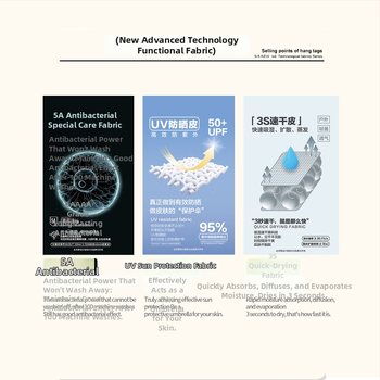 Tričko s dlhým rukávom, štýl internátu, dizajn color-blocking, hmotnosť 285 g, bavlnená zmes, UPF50+ antibakteriálne