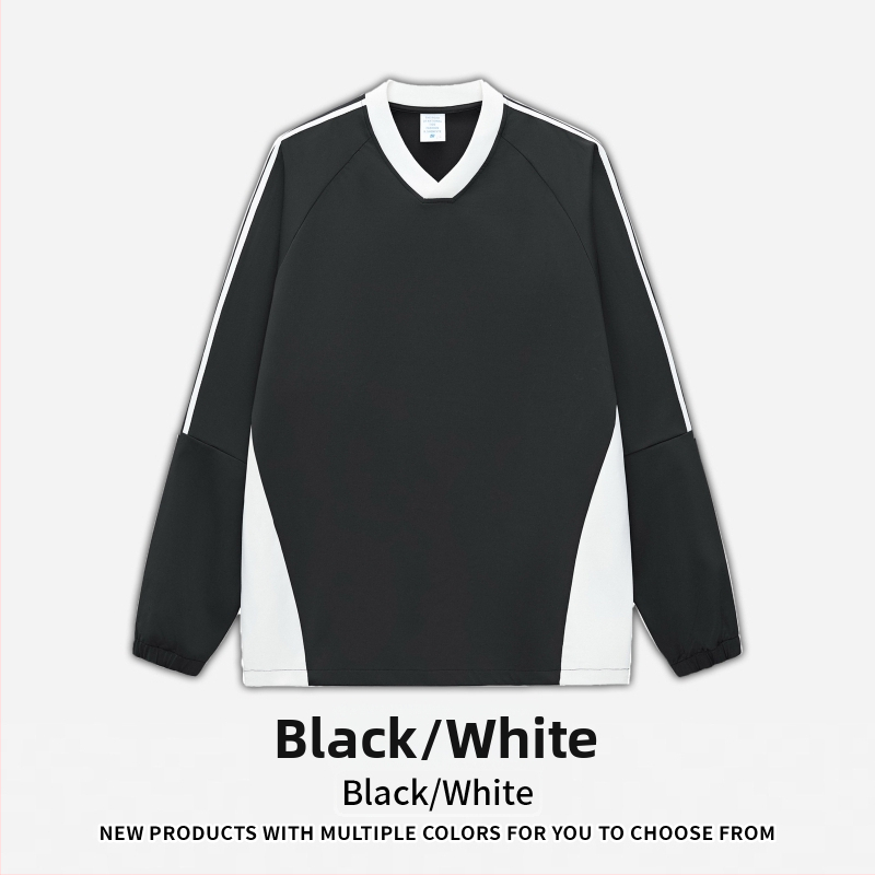 Tričko s dlhým rukávom, štýl internátu, dizajn color-blocking, hmotnosť 285 g, bavlnená zmes, UPF50+ antibakteriálne