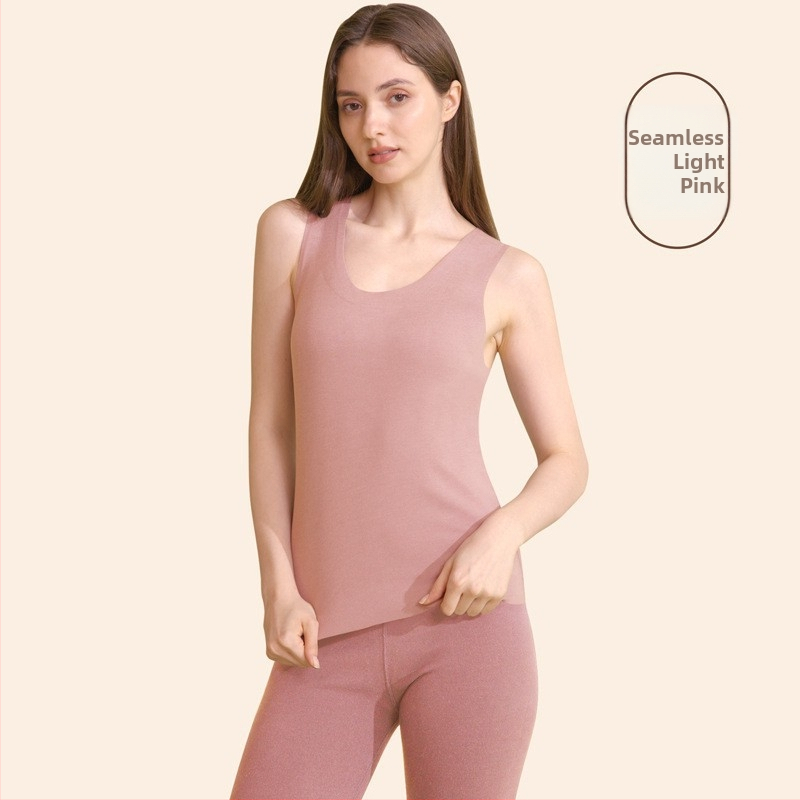 Teplá základná vesta pre mužov; fleecová podšívka, bezšvová, trojvrstvový polyesterový materiál