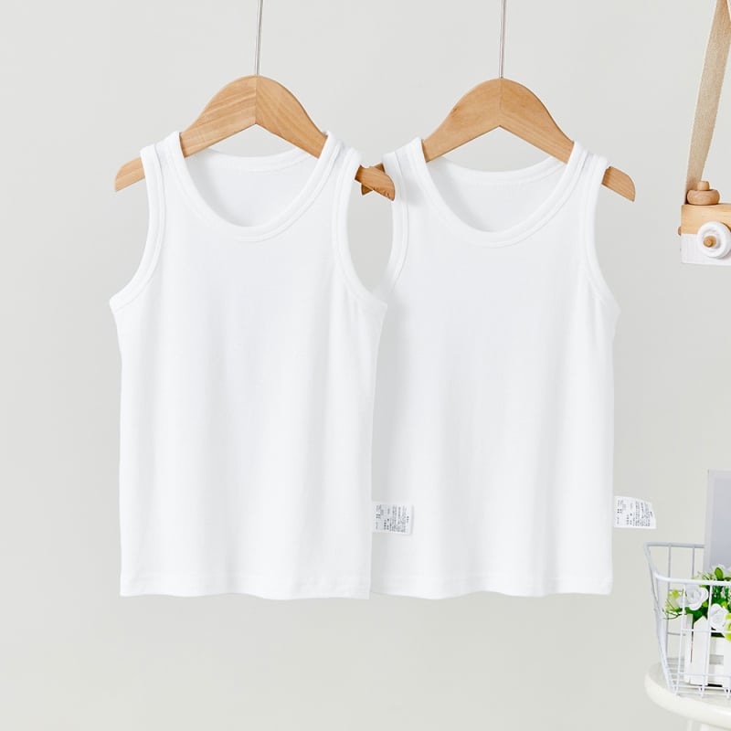 Детски потник без ръкави, 2 броя, 100% памук, мрежеста материя, японски стил