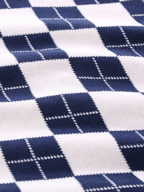 Детска жилетка в училищен стил, унисекс, плетена, V-образно деколте, с едно копче, памук 67,4%