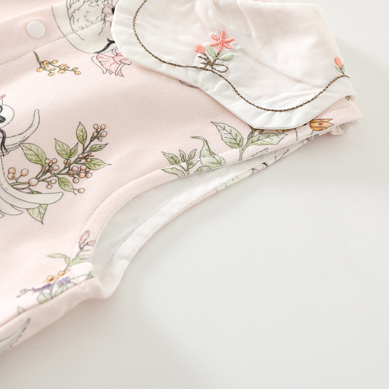 Detská dvojvrstvová bavlnená vesta, kardigán štýl, cartoon vzor, unisex, 100% bavlna