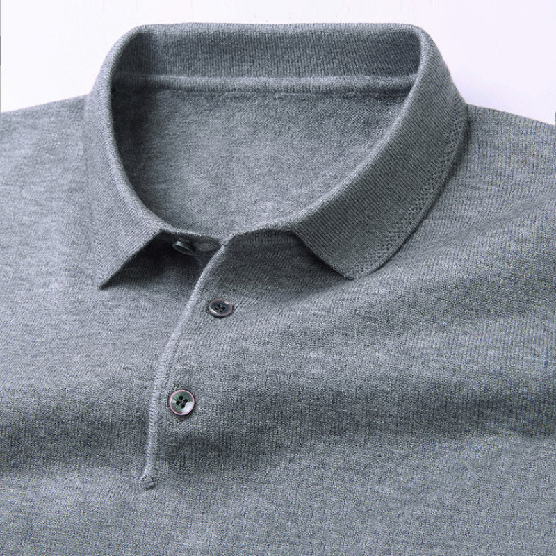 Sveter z kamelovej vlny, flis podšívka, golier turn-down, pletený pulóder, štíhly strih