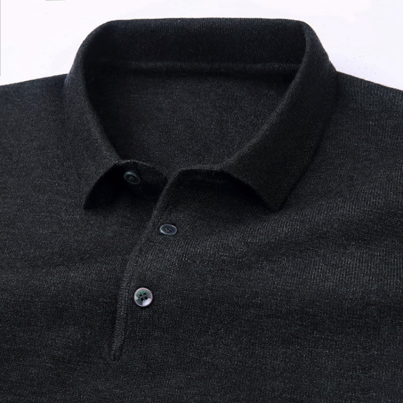 Sveter z kamelovej vlny, flis podšívka, golier turn-down, pletený pulóder, štíhly strih