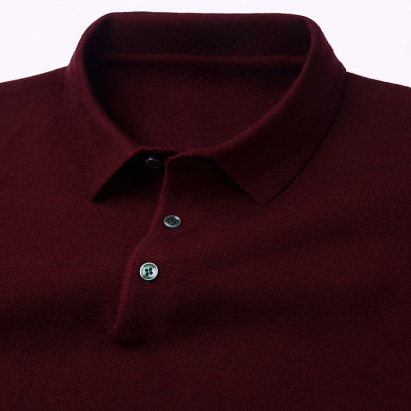 Sveter z kamelovej vlny, flis podšívka, golier turn-down, pletený pulóder, štíhly strih