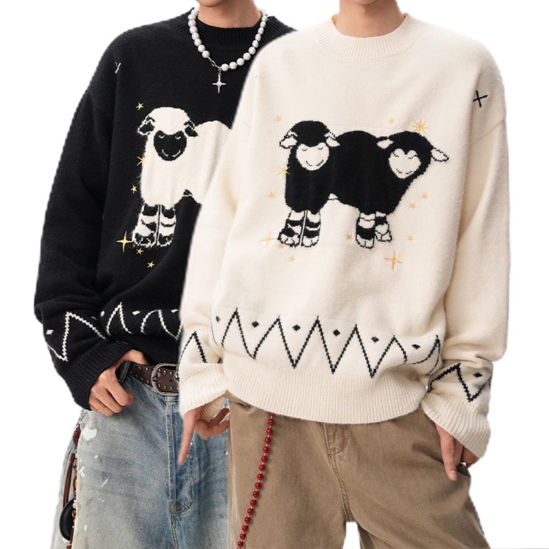 Pulover bărbătesc tricot Jacquard, guler rotund, mâneci lungi, fibră poliester, fără cute