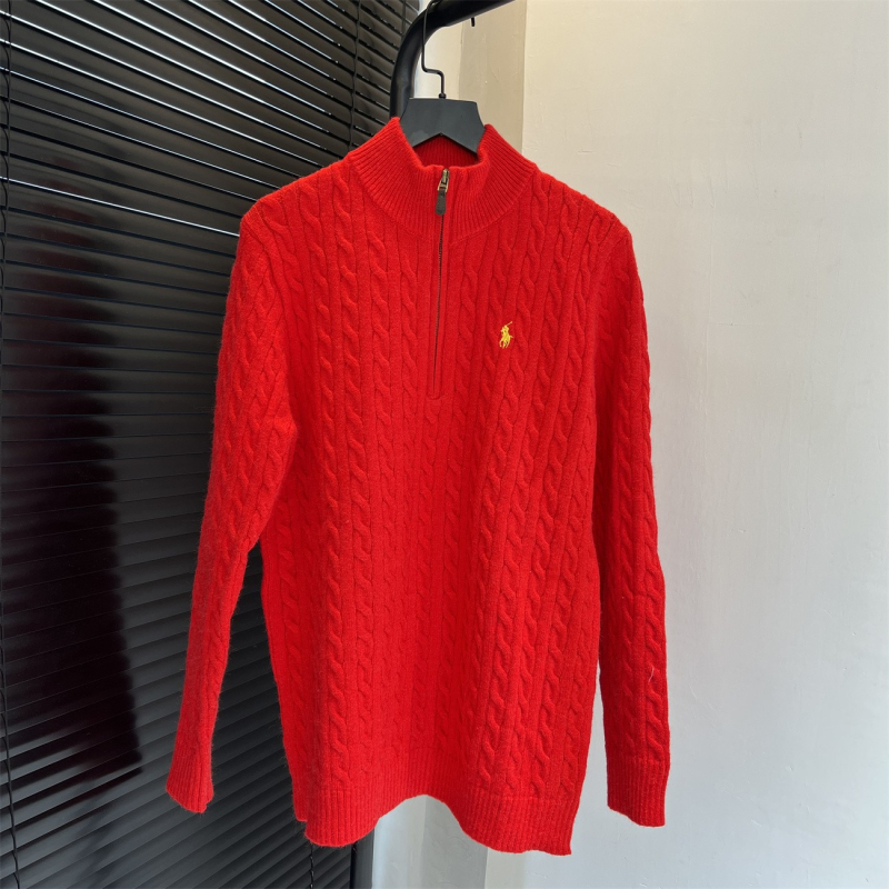 Sveter pletený v kórejskom štýle, 86–90% vlna, voľný strih, dlhé rukávy, golier s ohrnutím