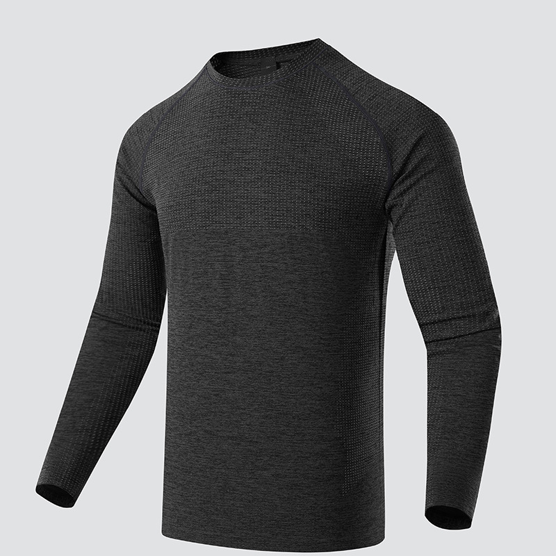 Раглан спортна тениска с дълъг ръкав – слабо прилепнала кройка, дишаща и бързосъхнеща, найлон/полиестер смес